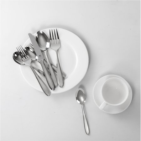 Table 12 26-Piece Stainless Steel Flatware Set with Beveled Round Edges, Service for 4 TF26S30M